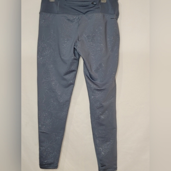 Adidas Climalite Cold Weather High Waist Floral Print Leggings - Size XL - Picture 2 of 9